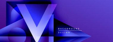 Soyut mor tasarım katmanlı geometrik şekiller içerir. Parlak röfleler dinamik görsel efekt yaratır. Sunumlar için modern arkaplan uygun.