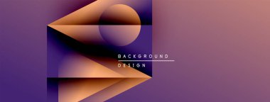 Soyut geometrik bileşim. Renkler karışır, modern görsel efekt yaratır. Katmanlı şekiller, metin ögeleri tasarla.