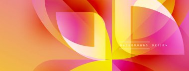 Soyut canlı katmanlar dinamik bileşim yaratır. Sıcak renkler karışır, akışkan şekiller oluşturur. Arka planlar için modern tasarım ögesi.