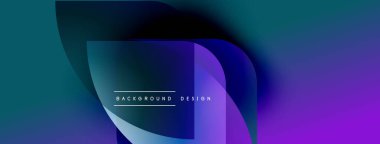 Soyut sıvı şekiller, canlı maviler, morlar modern arka plan yaratır. Metin arka plan tasarımı okur. Minimalist estetik.