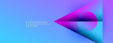 Soyut eğim arkaplanı. Mavi, mor renkler düzgün bir şekilde harmanlanır. Minimalist tasarım geometrik şekiller ve çizgiler içerir. Modern estetik.