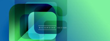 Soyut geometrik şekiller çakışıyor. Renkler karışıyor, modern tasarım yaratıyor. Metin arka plan tasarımı okur. Minimalist estetik.