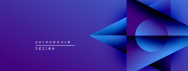 Soyut mor arkaplan tasarımı geometrik şekiller, gradyanlar, dinamik çizgiler içerir. Sunumlar ve web siteleri için modern görsel öge.