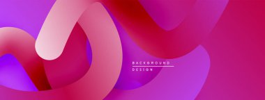 Soyut akışkan şekiller, canlı pembeler, morlar modern arka plan yaratır. Yumuşak eğimler hareketi, derinliği gösterir. Tasarım dinamik ve şık hissettiriyor..