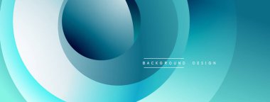 Soyut mavi katmanlar dinamik dairesel tasarım yaratır. Yumuşak eğimler derinliği, modern estetiği akla getiriyor. Minimalist kompozisyon, temiz çizgiler.