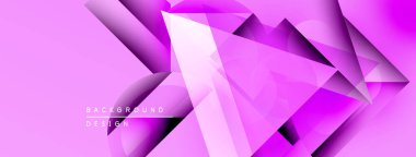 Soyut pembe geometrik arkaplan. Modern tasarım keskin açılar, gradyanlar, dinamik bileşimler içerir. Dijital projeler için uygun.