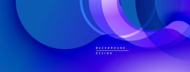 Soyut arkaplan özellikleri akan şekiller, gradyanlar. Mavi, mor renkler dinamik görsel efekt yaratır. Modern tasarım ögesi.