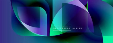 Soyut sıvı şekiller, canlı renklerin karışımı. Modern tasarım, dinamik kompozisyon, koyu arkaplan karşıtlık yaratır. Minimalist estetik.