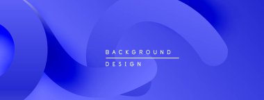 Soyut mavi arkaplan. Pürüzsüz şekiller, dinamik görsel efektler yaratır. Sunumlar ve web siteleri için uygun minimalist tasarım.