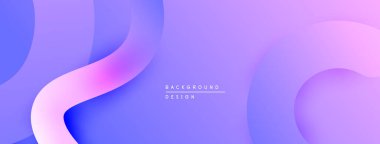 Soyut arkaplan düz eğriler ve eğriler içerir. Yumuşak mor, pembe renkler rahatlatıcı bir görsel etki yaratır. Minimalist tasarım.