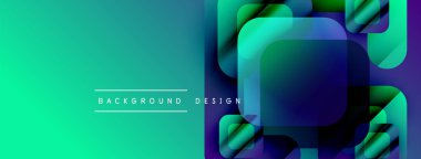 Soyut eğim arkaplanı. Üst üste binen kareler dinamik görsel efekt yaratır. Metin arka plan tasarımı okur. Modern, canlı kompozisyon.