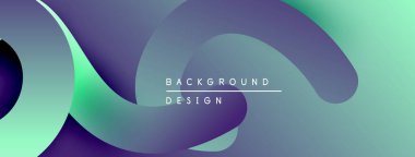 Soyut sıvı şekiller, canlı renklerin karışımı. Modern tasarım, pürüzsüz eğimler dinamik kompozisyon yaratır. Minimalist estetik.