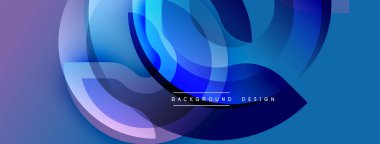 Soyut akışkan şekiller harmanlanarak dinamik mavi mor gradyan oluşturur. Modern tasarım hareketi, enerjiyi, karmaşıklığı çağrıştırıyor.