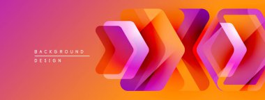 Soyut geometrik şekiller örtüşüyor, canlı turuncu ve pembe renkler yaratıyor. Arkaplan ve sunumlar için modern tasarım ögesi.