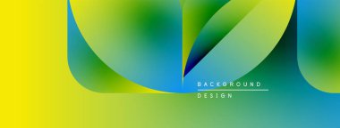 Canlı soyut gradyanlar sarı, yeşil, mavi karışımı. Modern tasarım akıcılık, enerji, dinamik bileşim öneriyor. Mevcut en küçük metin.