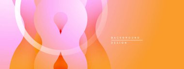 Soyut çiçek tasarımı. Yumuşak pembeler, portakallar karışır. Gradyan arka plan pürüzsüz bir görsel akış yaratır. Modern, zarif kompozisyon..