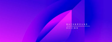 Soyut eğim arkaplanı. Mor, mavi renkler düzgün bir şekilde harmanlanır. Modern tasarım elementleri dinamik görsel efekt yaratır. Minimalist metin mevcut.