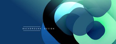 Soyut sıvı şekilleri üst üste binerek dinamik mavi, deniz mavisi renkleri yaratır. Metin arka plan tasarımı okur. Modern, minimalist estetik.