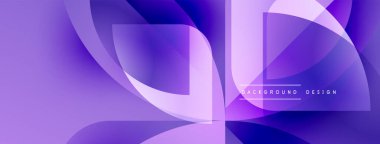 Soyut mor arkaplan. Akışkan şekiller, dinamik görsel efekt oluşturur. Modern tasarım elementleri pürüzsüz eğimler sunar.