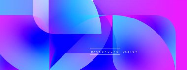 Soyut sıvı şekilleri canlı mor, mavi renkleri harmanlar. Modern tasarım enerjiyi, hareketi, görsel ilgiyi çağrıştırır. Arkaplanda metin arkaplan tasarımı.