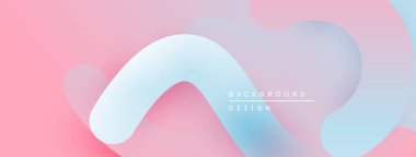 Soyut sıvı şekiller, pembeler, maviler modern arka plan yaratır. Yumuşak gradyanlar dinamik görsel deneyim sunar.