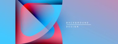 Soyut gradyanlar çakışıyor ve canlı bir görsel etki yaratıyor. Yumuşak maviler, kırmızılar mor renklere karışıyor. Mevcut en küçük metin.