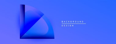 Soyut mavi gradyan tasarımı. Şekiller örtüşür ve dinamik görsel efekt yaratır. Metin arka plan tasarımı okur. Modern, temiz estetik.