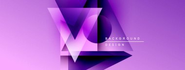 Soyut mor tasarım. Geometrik şekiller, dinamik görsel efekt oluşturur. Çeşitli projeler için modern arkaplan.