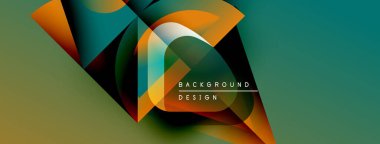 Soyut geometrik şekiller harmanlanarak dinamik renkli arkaplan oluşturur. Metin, merkez boşluk içerisindeki arkaplan tasarımını okur.