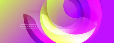 Soyut sıvı şekiller, canlı renklerin karışımı. Gradyan arka plan dinamik görsel efekt yaratır. Projeler için modern tasarım ögesi.