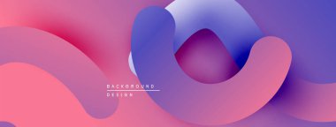 Soyut sıvı şekiller, canlı pembeler, morlar, maviler kusursuz bir şekilde harmanlanır. Modern tasarım hareketi, enerjiyi, görsel cazibeyi çağrıştırıyor.