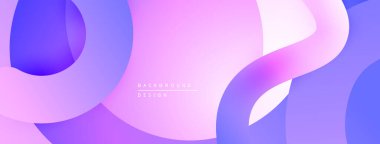 Soyut sıvı şekilleri mor, pembe ve mavi renkleri harmanlıyor. Yumuşak gradyanlar modern arkaplan tasarımı yaratır. Minimalist estetik, pürüzsüz geçişler görünür..