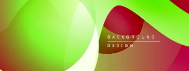 Soyut, enerjik bir arkaplan. Üst üste binen şekiller pürüzsüz renk geçişleri yaratır. Modern tasarım elemanları dinamik görsel efekt sunar.