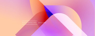 Soyut renkli şekiller örtüşür ve canlı bir arkaplan oluşturur. Modern tasarım elementleri akıcılık ve dinamizmi önerir.