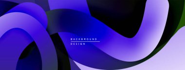 Soyut sıvı şekiller, canlı mor renkler, koyu arkaplan. Modern tasarım ögesi, pürüzsüz gradyanlar dinamik bileşim oluşturur.
