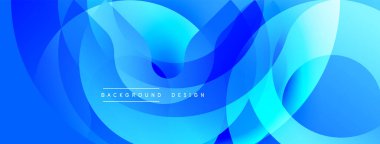 Soyut mavi dalgalar, akan şekiller dinamik bir zemin oluşturur. Değişken renklere sahip modern tasarım, pürüzsüz geçişler.