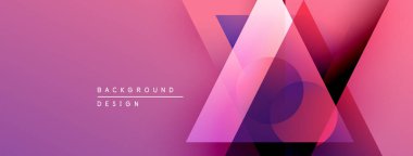 Soyut pembe eğimli arkaplan. Üst üste binen şekiller modern tasarım yaratır. Metin arka plan tasarımı okur. Minimalist estetik.