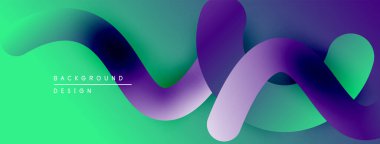 Soyut sıvı şekiller, canlı renklerin karışımı. Modern tasarım, pürüzsüz gradyanlar dinamik görsel akış yaratır. Arkaplanda hareket ve enerji var..