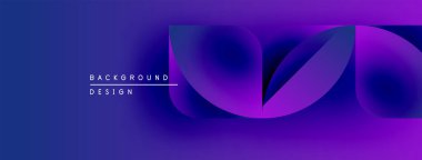 Soyut sıvı şekilleri mor, mavi renkleri harmanlıyor. Modern tasarım metin arkaplan tasarımı içerir. Gradyan dinamik görsel etki yaratır.