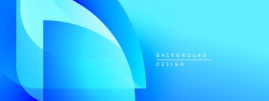 Soyut mavi tasarım katmanlı şekiller, gradyanlar içerir. Modern estetik, arka planlar ve sunumlar için uygun. Temiz, canlı kompozisyon.
