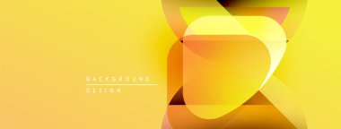 Soyut sarı tasarım, üst üste binen şekiller, gradyanlar. Modern estetik, arka planlar ve sunumlar için uygun. Mevcut en küçük metin.