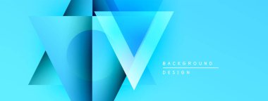 Soyut mavi tasarım katmanlı geometrik şekiller içerir. Parlak eğim modern görsel etki yaratır. Metin arkaplan tasarımı okur.