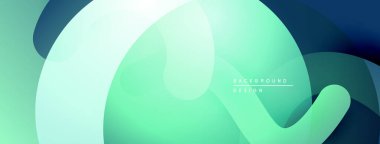 Soyut sıvı şekilleri, deniz mavisi, mavi gradyanlar. Modern tasarım, pürüzsüz geçişler, minimalist estetik. Dijital projeler için arkaplan dokusu.