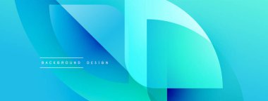 Soyut mavi tasarım. Üst üste binen şekiller dinamik görsel efekt yaratır. Renkler derinliği gösteriyor, modern estetiği. Mevcut en küçük metin.