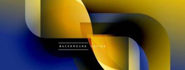 Soyut gradyanlar çakışıyor, dinamik görsel akış yaratıyor. Sarılar, maviler pürüzsüz karışıyor. Arka planlar için modern tasarım ögesi.