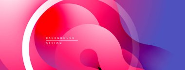 Soyut sıvı şekiller, canlı pembeler, mor harmanlanmış. Modern arkaplan tasarımı, pürüzsüz gradyanlar dinamik görsel efekt yaratır.