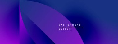 Soyut eğim arkaplanı. Mor, mavi renkler düzgün bir şekilde harmanlanır. Metin kaplamalı minimalist tasarım. Modern estetik, temiz çizgiler sunar.