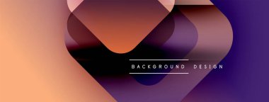 Soyut şekiller örtüşür, renk akışı yaratır. Modern tasarım elementleri dinamik görsel deneyim önerir. Arkaplanda sıcak, serin tonlar.