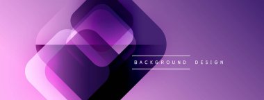 Soyut mor katmanlar dinamik görsel efekt yaratır. Modern tasarım elementleri yenilik, teknoloji, tarz öneriyor. Arkaplan eğimleri, şekiller.