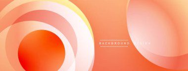 Soyut turuncu katmanlar dinamik dairesel tasarım yaratır. Gradyan gölgeler pürüzsüz görsel akış sunar, modern estetik.